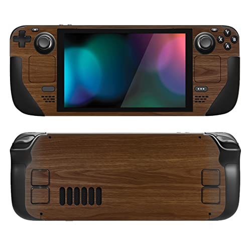 PlayVital Protective Skin Decal for Steam Deck - Wood Grain