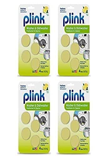 Plink Washer and Dishwasher Freshener Cleaner 4-Pack