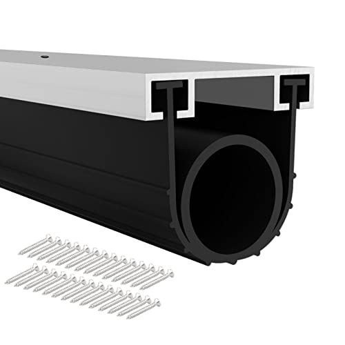 Pluden Universal Garage Door Seal Kit with Aluminum Track Retainer
