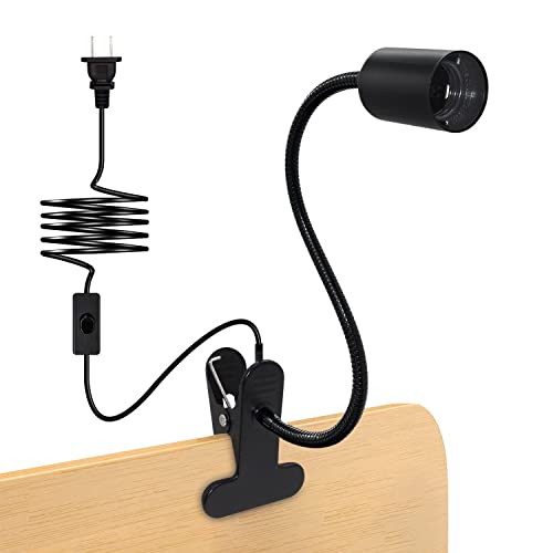 Flexible Gooseneck Desk Clip Lamp Holder for Office and Bedside