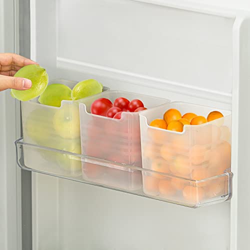 Poeland Fridge Side Door Storage Containers Pack of 3