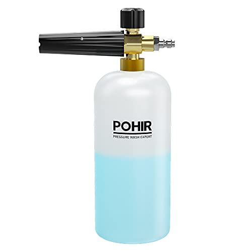POHIR Foam Cannon with Adjustable Spray & Quick Connect