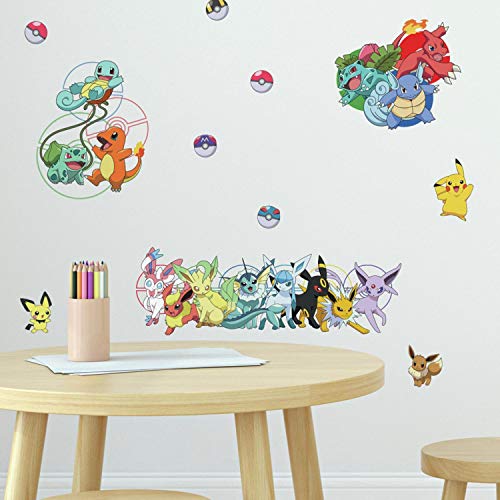Pokemon Peel and Stick Wall Decals