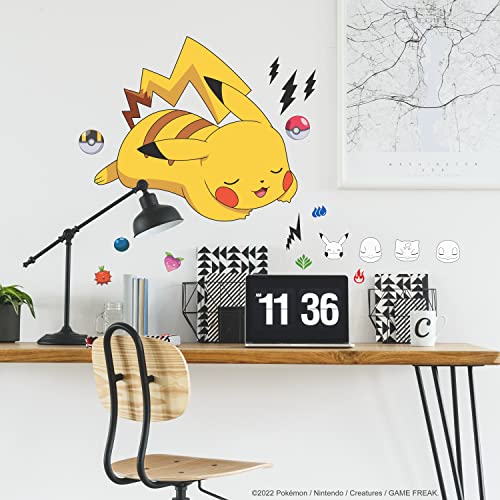 Pokemon Sleeping Pikachu Wall Decals