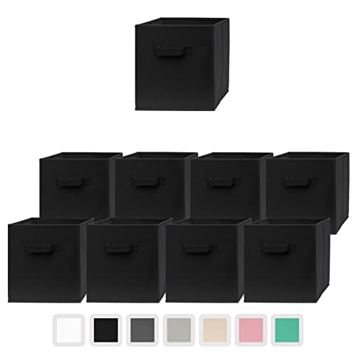 Pomatree Foldable Cubby Organizer Bin (9 Pack)