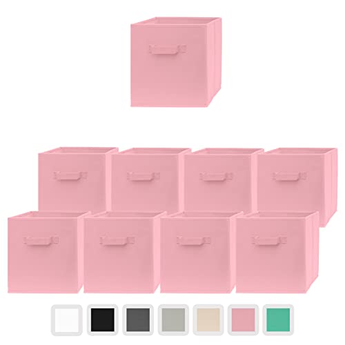 Pomatree Storage Cubes - 11 inch Cube Bins (9 Pack)
