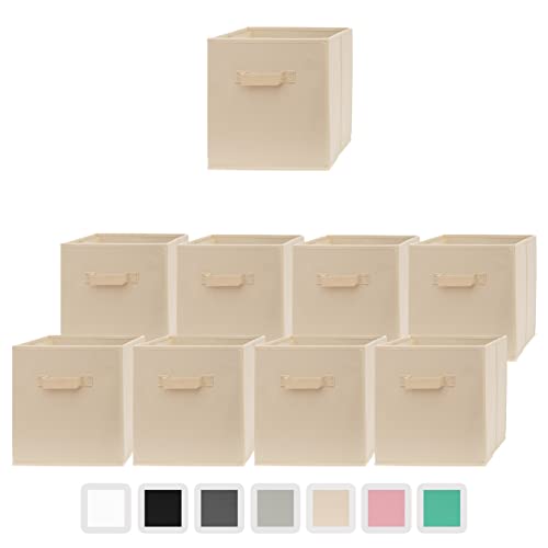 Pomatree Storage Cubes - 11 inch Cube Storage Bins (9 Pack)