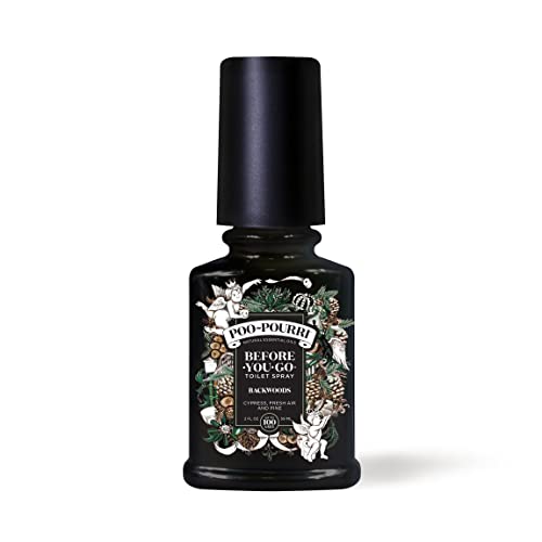 Poo-Pourri Backwoods: Effective Toilet Spray with Cypress, Fresh Air and Pine Scent