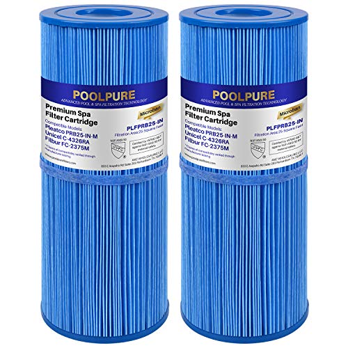 POOLPURE Antimicrobia Spa Filter, 2 Pack