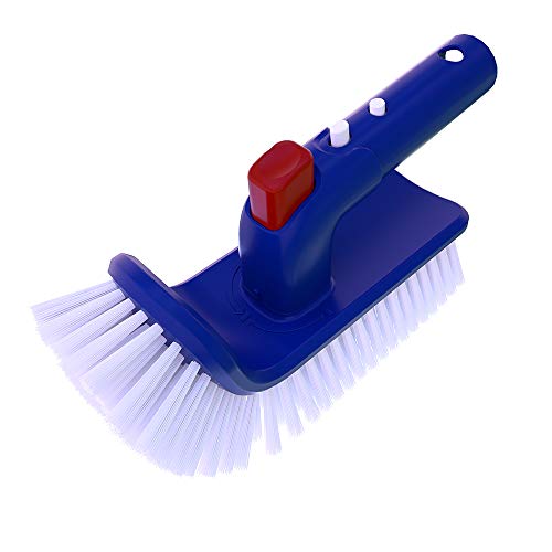POOLWHALE 180 Degree Handle Scrub Brush for Pools & Spas