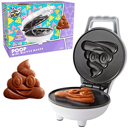 Waffle Wow! Mini Poop Emoji Waffle Maker - Fun Kids' Breakfast Appliance