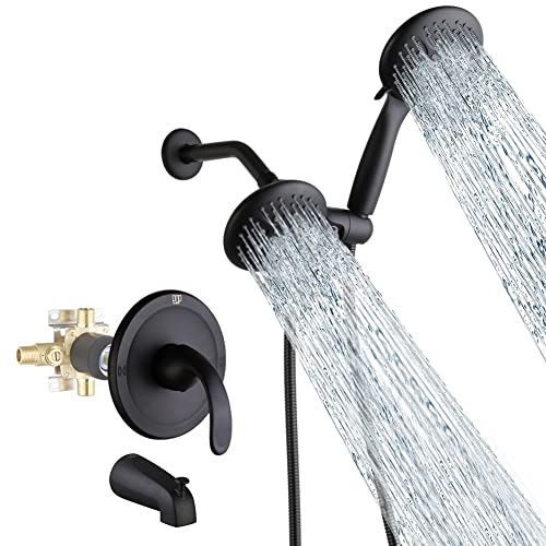 POP SANITARYWARE Black Dual-Function Shower Faucet Set