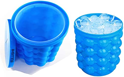 Portable 2 in 1 Silicone Ice Bucket with Lid