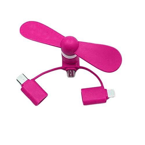 Portable 3 in 1 USB Mute Cooling Fan, Pink