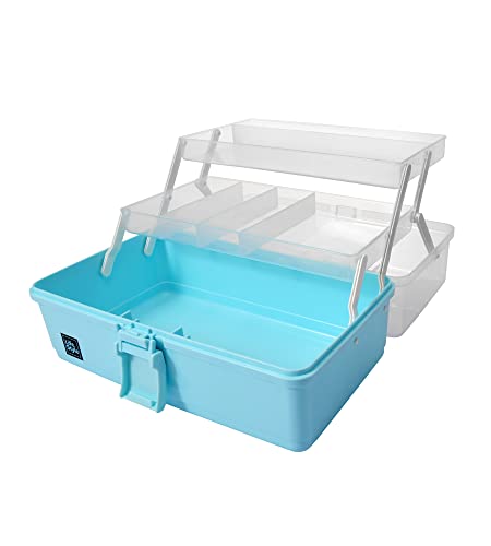 Portable 3-Layer Plastic Storage Box