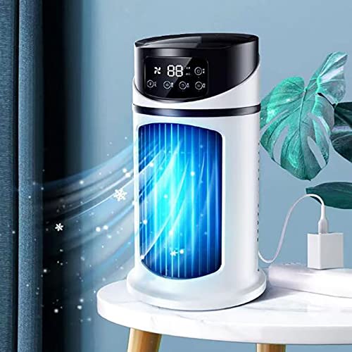 Portable AC Tower Fan with Quick Cooling and RGB Light