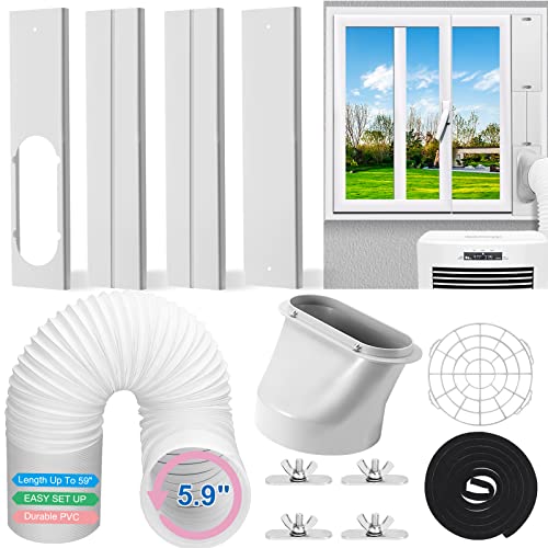 Portable AC Window Vent Kit with Hose