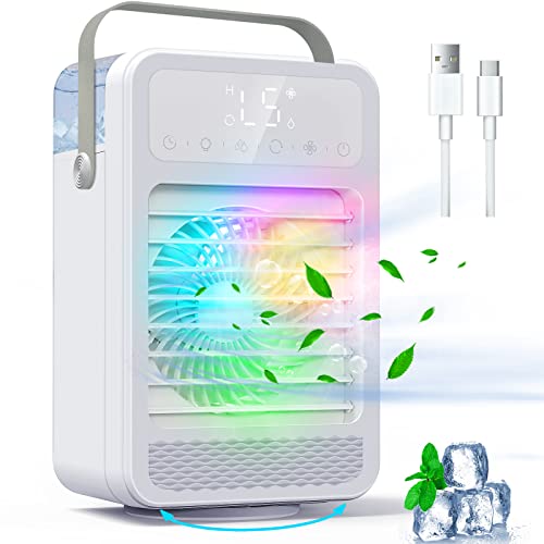 Portable Air Conditioner with 5 Wind Speeds and Humidifier