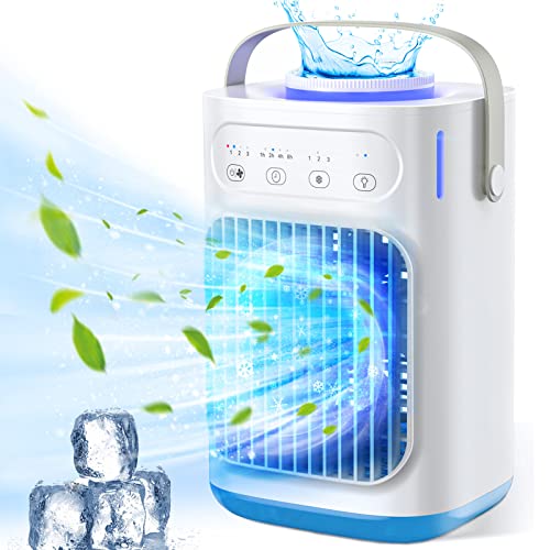 Portable Air Conditioner with LED Light and Humidifier