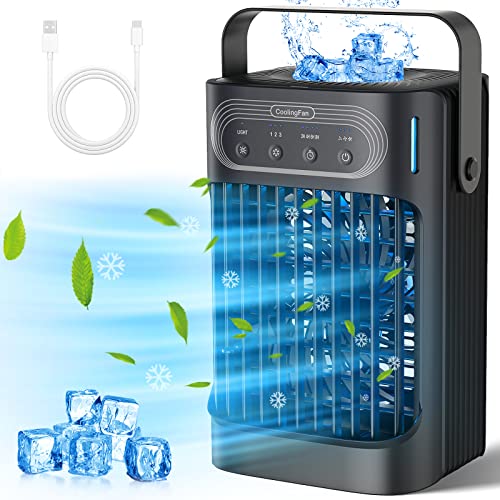 Daonsuty Portable Evaporative Air Cooler with 3 Cool Mist & 3 Speeds