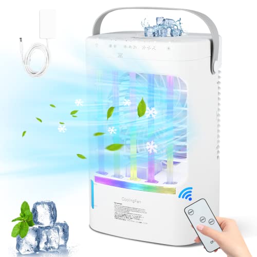 Portable Air Conditioners Fan with Humidifier & Timer