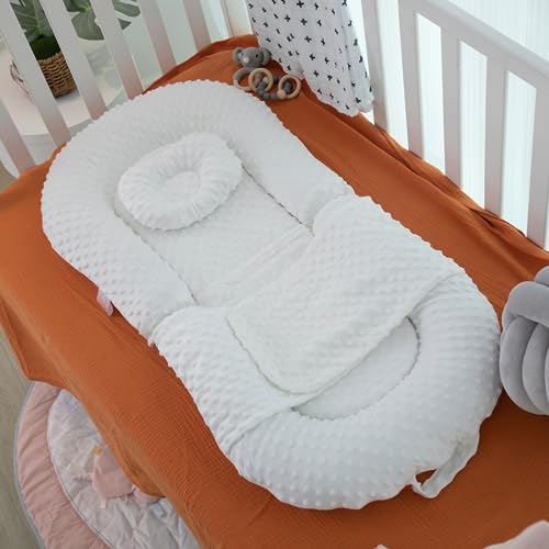 Portable Baby Bed with Pillow Cushion for Newborns