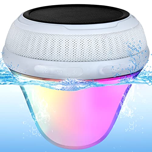 Portable Bluetooth Pool Speaker with Colorful Lights