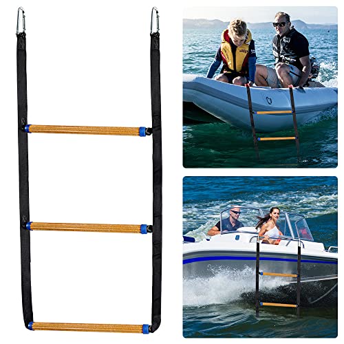 Portable Boat Folding Ladder for Inflatable Boat, Kayak, Motorboat, Canoeing