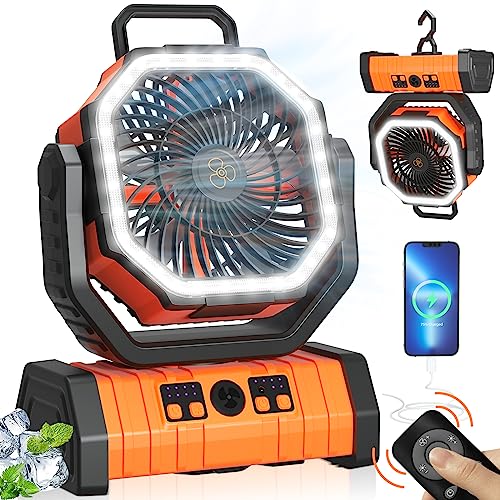 Portable Camping Fan 20000mAh - Powerful and Convenient Outdoor Fan