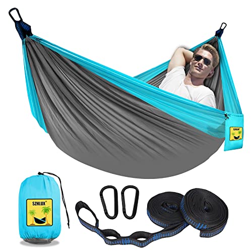 Portable Camping Hammock with Tree Straps