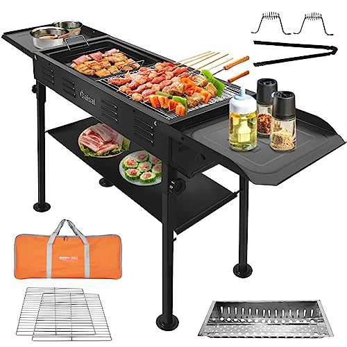 Portable Charcoal Grill for Outdoor BBQ