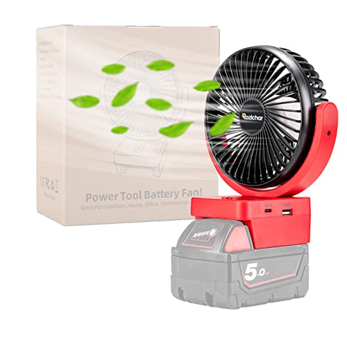 Portable Cordless Fan for Milwaukee M18 Battery