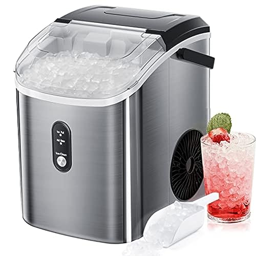 Portable Countertop Ice Maker with Soft Chewable Pellet Ice