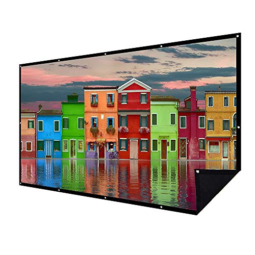 Portable Double Layer Projector Screen 150 inch 16:9