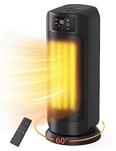 Portable Electric Heater with Remote and ECO Mode