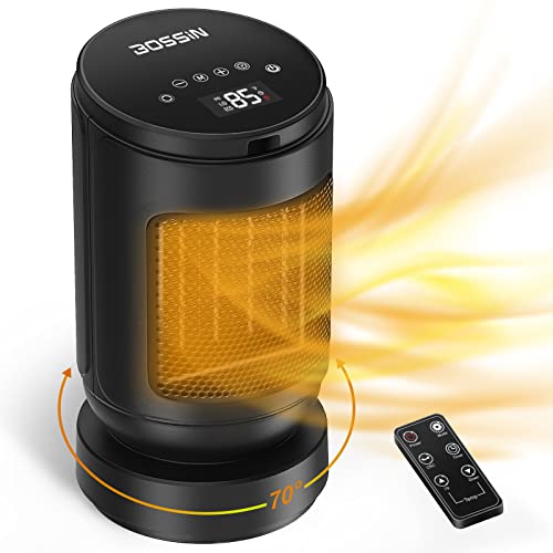 Portable Electric Heater with Remote Control & Timer