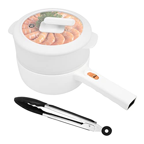 Topwit 1.5L Electric Hot Pot - Portable Ramen Cooker and Non-Stick Frying  Pan for Pasta, Steak - Dual Power Control, Overheat & Boil Dry Protection 