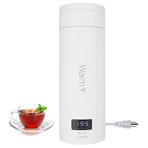 Warm Y Mini Travel Electric Tea Kettle with 4 Heat Settings