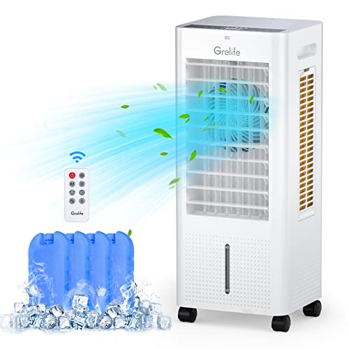 Portable Evaporative Air Cooler with Fan & Humidifier