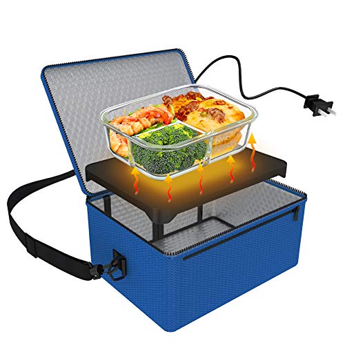 Portable Food Warmer with Mini Electric Heated Lunch Box