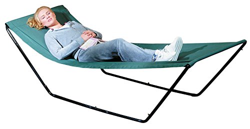 Compact Foldable Hammock with Steel Frame and Carrying Bag