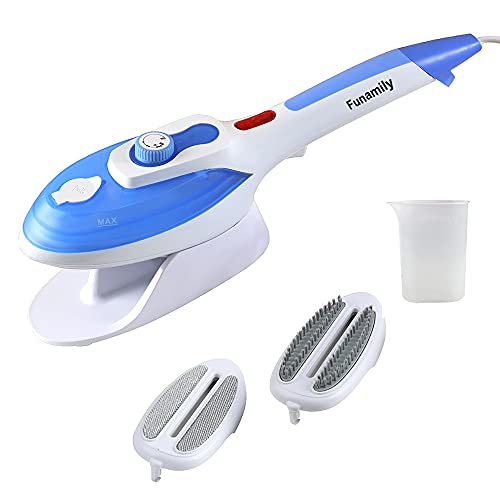 Portable Handheld Clothes Steamer with 2 Brushes