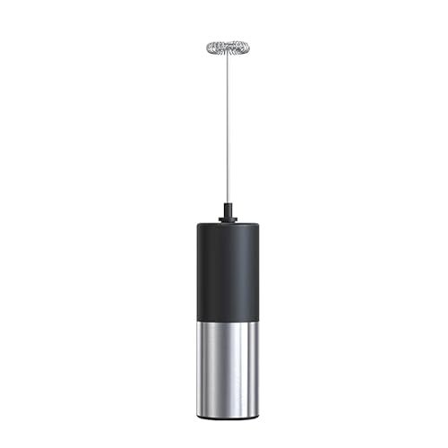 Portable Handheld Milk Frother with Stainless Steel Whisk