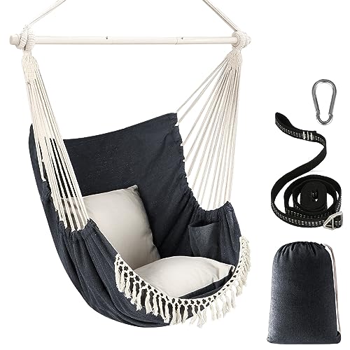 Portable Hanging Chair with Side Pocket