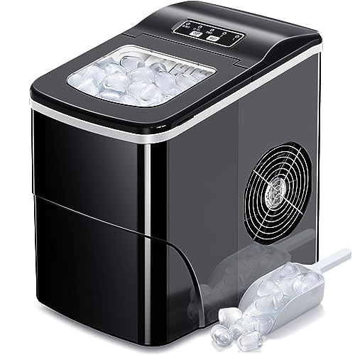  COWSAR Countertop Ice Maker, Square Ice Cubes Maker Machine, 2  Ways to Add Water, Self-Cleaning Maker, 24H Timer Compact for Home Office  Party Bar : Appliances