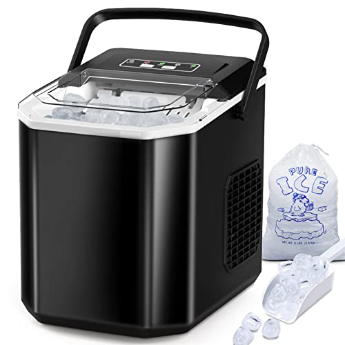 Portable Ice Maker with Self-Cleaning