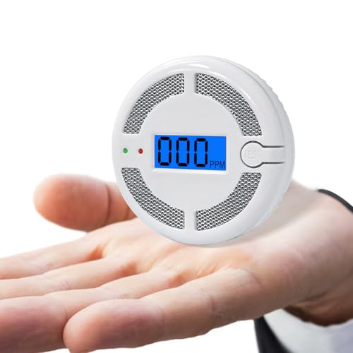 Portable Mini CO Detector with LED Digital Display & Sound Warning