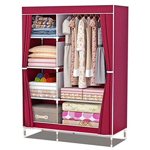 Portable Non-Woven Fabric Clothes Storage Organizer Shelf Rack