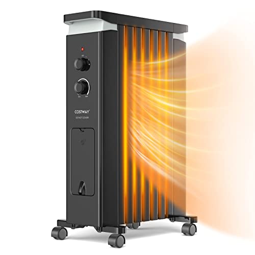 Portable Oil Filled Radiator Heater with Thermostat and Humidification Box