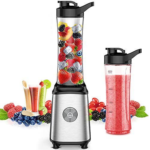 Portable Personal Blender with 2 Cups & Cleaning Brush